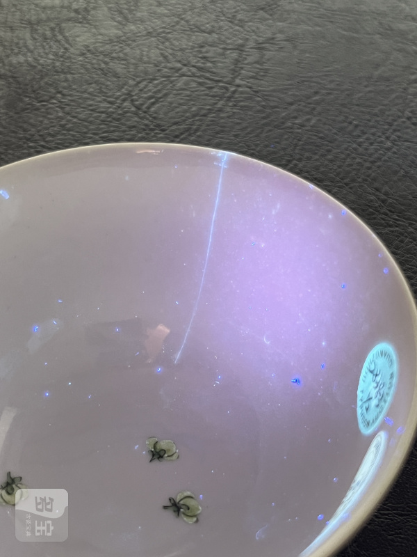 清乾隆 粉彩折枝花卉纹茶圆一对 - 图24